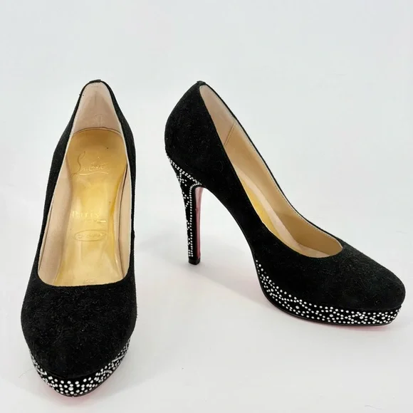 Christian Louboutin Eugenie Crystal Rhinestone Heels - Picture 3 of 14